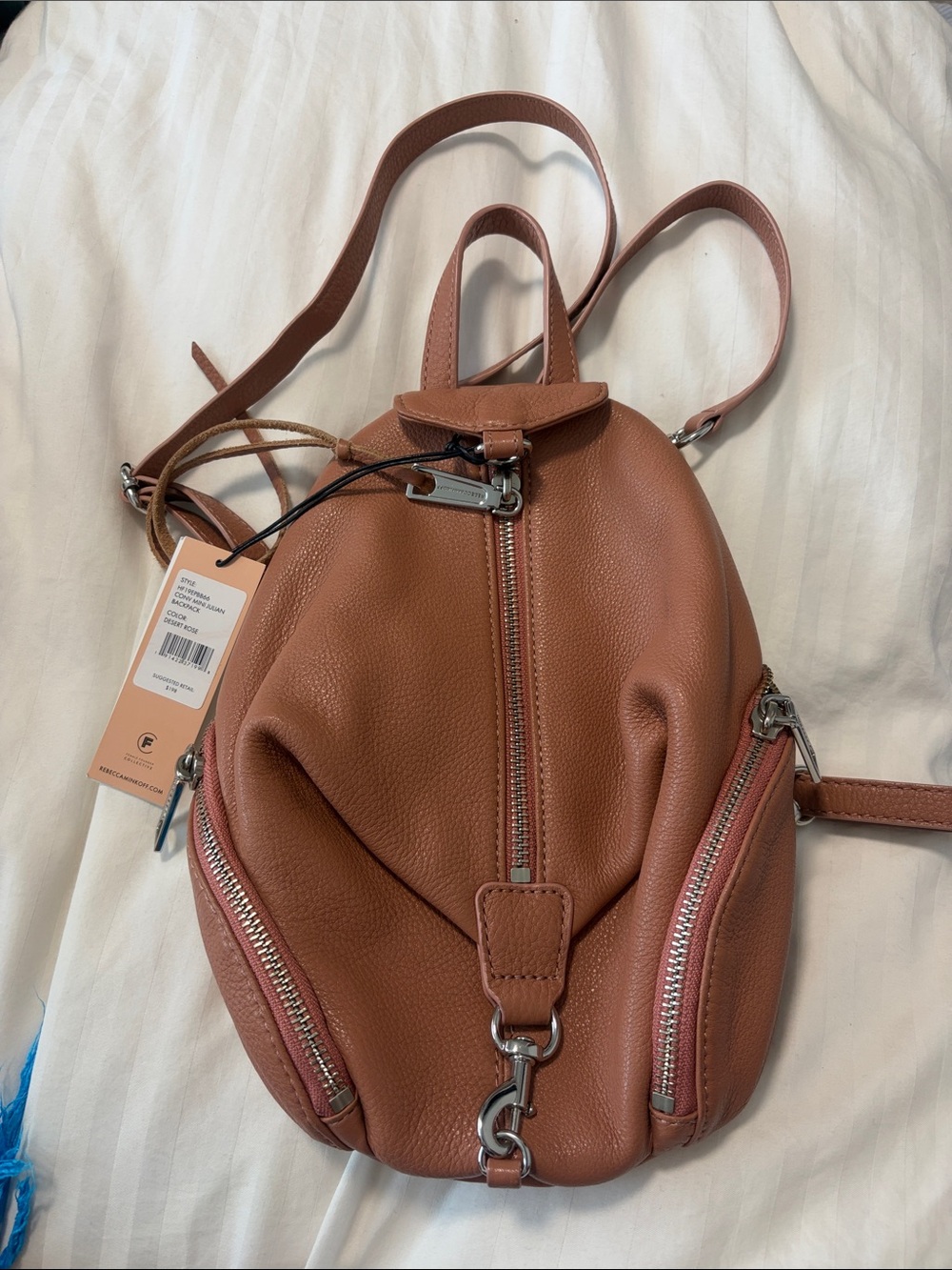 Rebecca Minkoff Tan Leather Sling Backpack